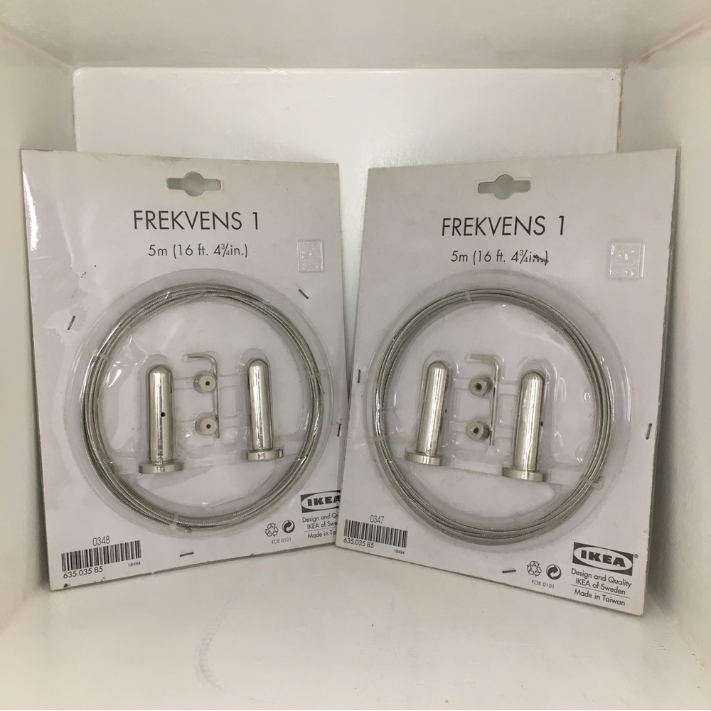 Ikea FREKVENS Stainless Steel Curtain Wire Rod 2pack